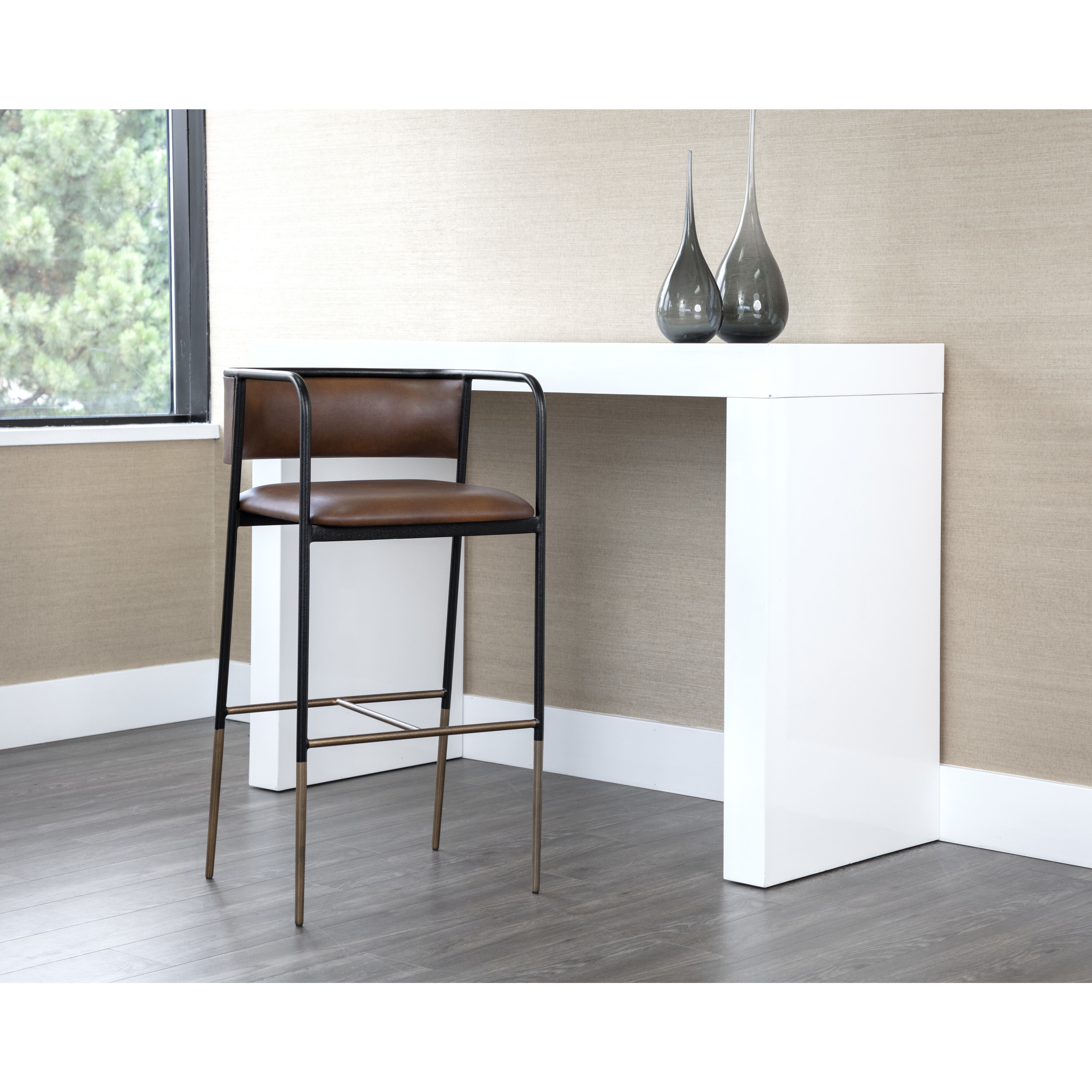 Brenan 38 inch Bravo Cognac Barstool